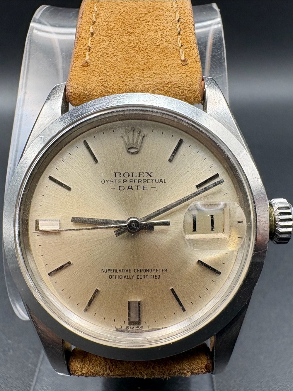 1971 Rolex Oyster Perpetual Date 1500 vintage Cal 1570 Automatic Mens Watch 34mm